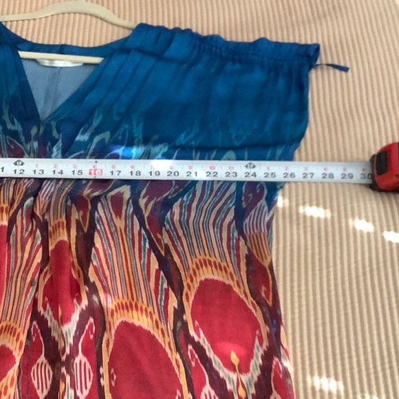 Twelfth Street By Cynthia Vincent high low silk dress - Picture 6 of 9